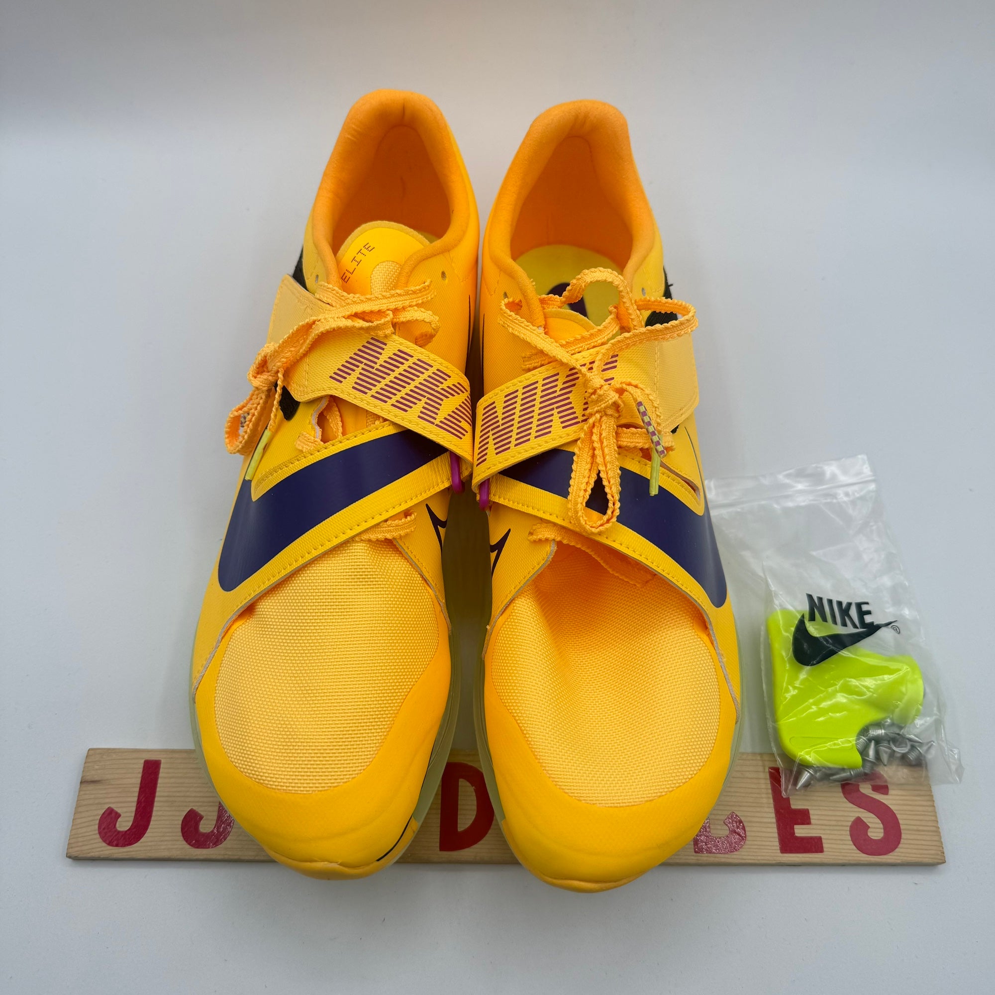Nike Air Zoom Long Jump Elite Track Spikes Men 10.5 Citron Pulse FZ9326-800 New Nike Air Zoom LJ Elite Long Jump Track Shoes FZ9326-800 Mens  main image 4