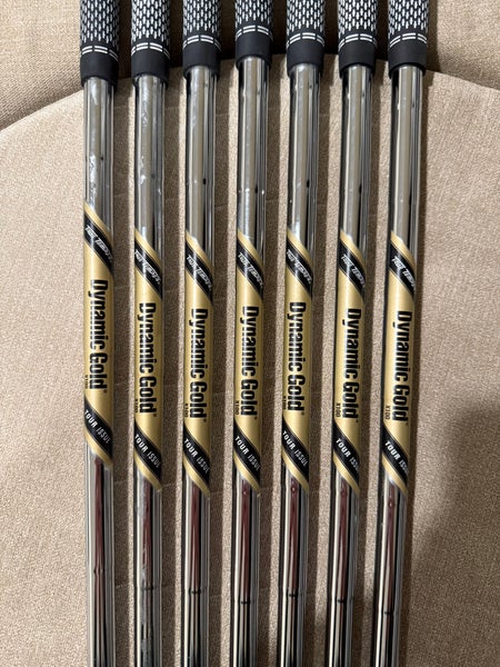 Men's True Temper Dynamic Gold Tour Issue X100 Shaft Set 4-PW (Used)