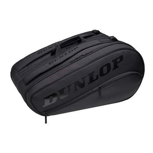 Dunlop Sports Team 12-Racket Thermo Tennis Racket Bag V22, Black/Black