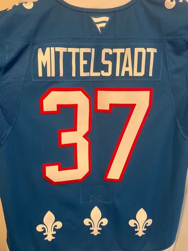 Rare Size 60 Casey Mittelstadt Avalanche (now Bruins) Star Nordiques Heritage Jersey 3XL
