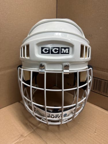 VINTAGE CCM HT2 HOCKEY HELMET WITH RARE JOFA CAGE SIZE LARGE - XL