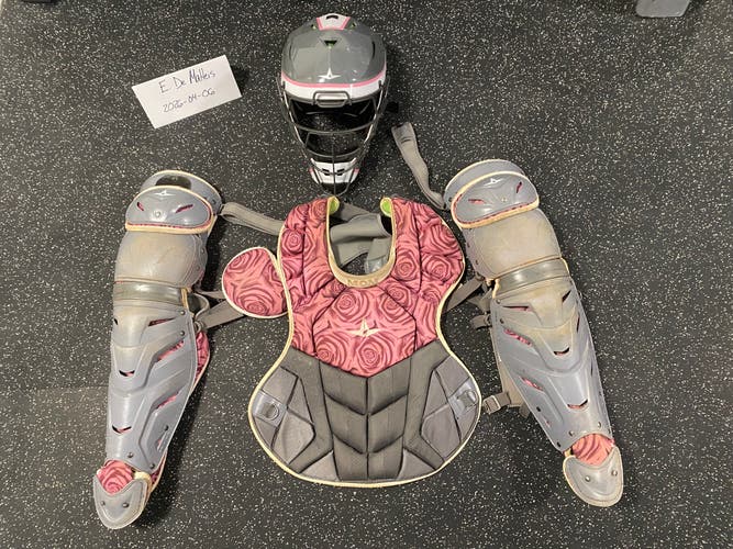 Pink All Star Pro-Issued Catcher's Set (Used)