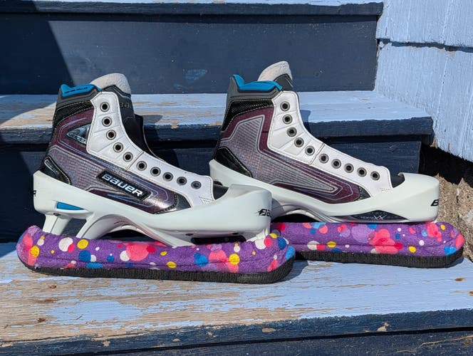 2016 Bauer Reactor 9000 Hockey Goalie Skates Regular Width 8 (Used)