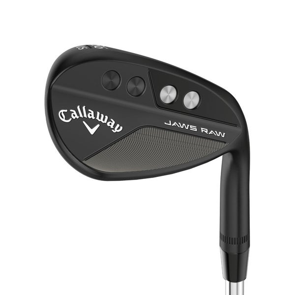 LEFT HANDED CALLAWAY JAWS RAW MATTE BLACK LOB WEDGE 60°-08° (BOUNCE) Z GRIND STEEL S200 (STIFF) STA