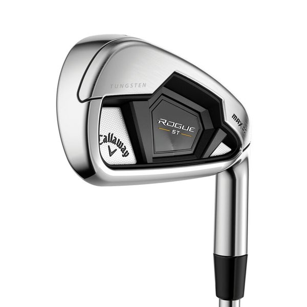 LEFT HANDED CALLAWAY ROGUE ST MAX OS 8 IRON STEEL REGULAR STANDARD TRUE TEMPER ELEVATE 85 MPH STEEL