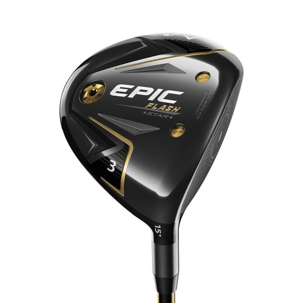 LEFT HANDED CALLAWAY 2019 EPIC FLASH STAR FAIRWAY 5 WOOD GRAPHITE WOMENS STANDARD UST MAMIYA ATTAS