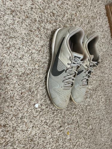Gray Men's Size 13.0 (W 14.0) Adult Nike Low Top Metal (Used)