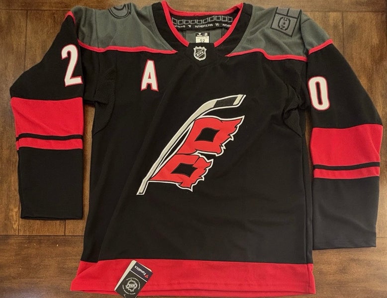 Carolina Hurricanes Sebastian Aho Black Jersey #20 Adult Large (52) NWT