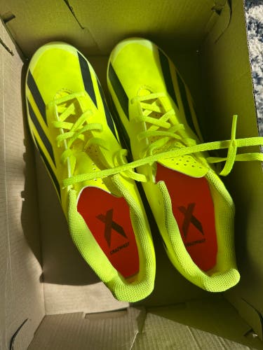 Yellow Men's Size M 10.0 (W 11.0) Adidas Crazyfast Cleats (Used)