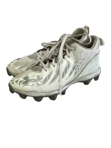 Used Under Armour SPOTLIGHT FRANCHISE Jr FB Cleats White Junior 06 11692-S000148765