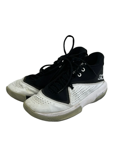 Used Under Armour CURRY 3ZERO Basketball Shoes M Black And White Senior 8.5 11692-S000148791