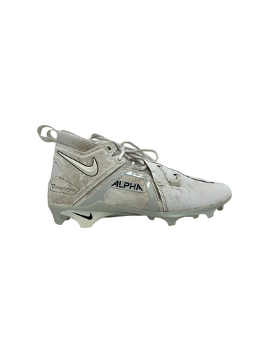 Used Nike ALPHA MENACE PRO Adult FB Cleats White Senior 10.5 11692-S000148838