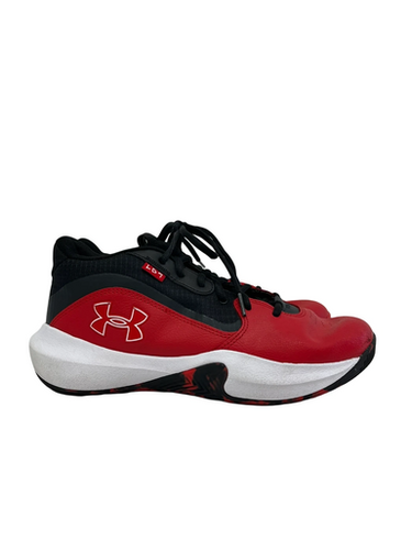 Used Under Armour LOCKDOWN Basketball Shoes M Black And Red Senior 8.5 11692-S000148870