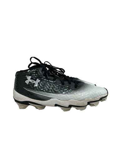 Used Under Armour SPOTLIGHT HAMMER Adult FB Cleats White And Black Senior 9 11692-S000148905