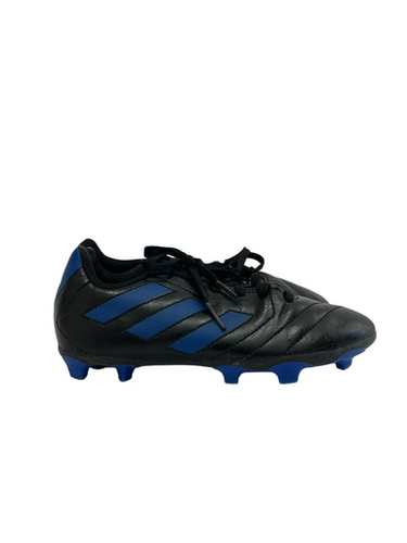 Used Adidas GOLETTO Soccer Cleats Black And Royal Blue Junior 01.5 11692-S000148914