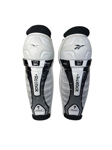Used Reebok KFS 3K Intermediate Shin Guards White 12" 11835-S000206849