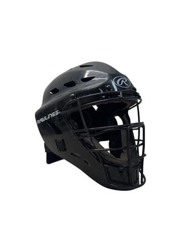 Used Rawlings CATCHERS MASK Catchers Helmet w/Mask Black MD 11835-C000204359