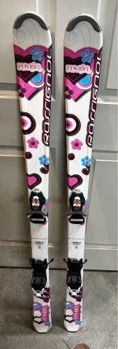 Rossignol Fun Girl 130 cm All Mountain Skis With Bindings (Used)