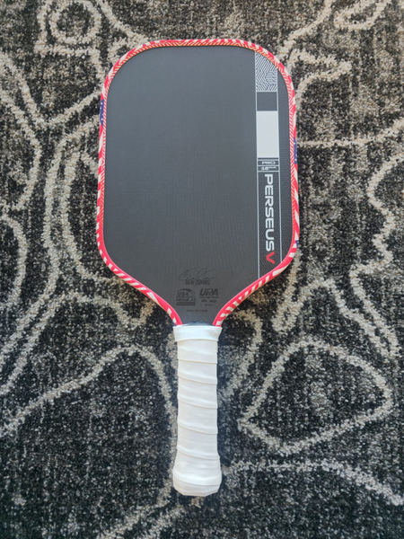 Perseus Pro V Pickleball Paddle Gen 5 With Overgrip and American Flag Edge Guard Fast Shipping