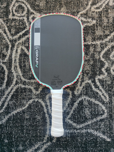 Graf Pro V Pickleball Paddle Gen 5 With Overgrip and American Flag Edge Guard Fast Shipping