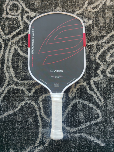 Boomstick Black Pickleball Paddle Gen 5 Carbon Fiber Power Control Fast Shipping