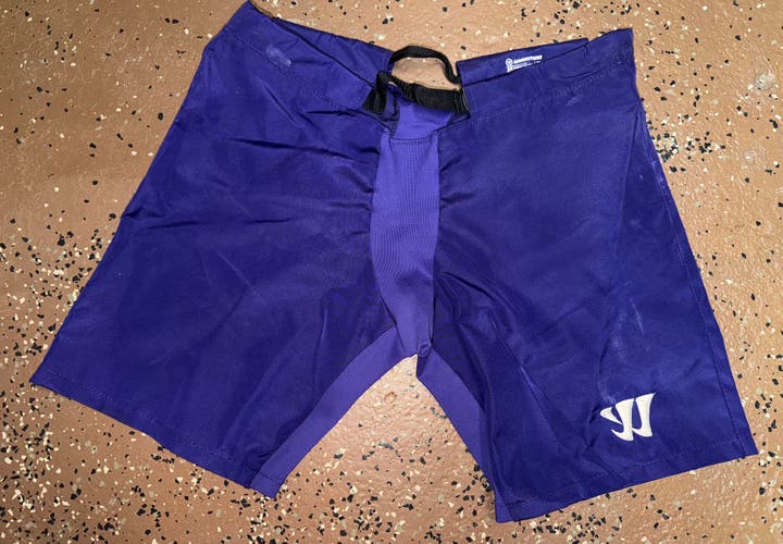 USED FPHL PURPLE ELMIRA MAMMOTH  HOCKEY PANT COVER UPS SIZE MEDIUM