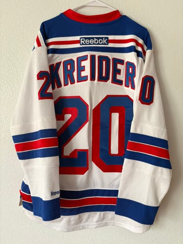 Reebok NY Rangers Kreider hockey jersey 2016 sz large