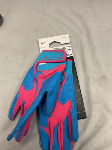 Used Nike BB/SB Batting Gloves Royal Blue LG 11490-S000271094