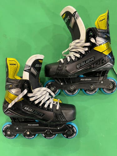 Bauer Supreme 3S Inline Skates | Size 8.5 Fit 1 | Marsblade Holder & Wheels