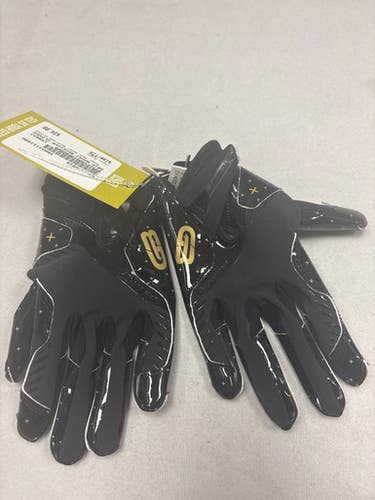Used GRIP BOOST RECEIVER GLOVES FB Gloves Black Youth 11490-S000270510