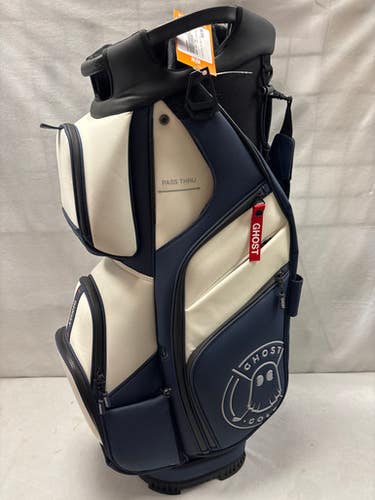Used GHOST GOLF BAG Mens Cart Bag White And Navy Blue 11490-S000270590