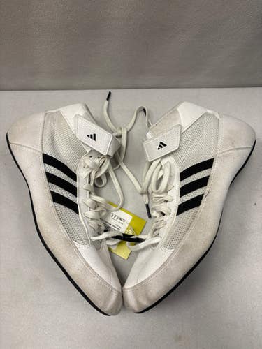 Used Adidas Wrestling Shoes White Senior 8.5 11490-S000270784