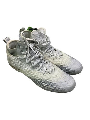 Used Under Armour Adult FB Cleats White Senior 10.5 11347-S000266658