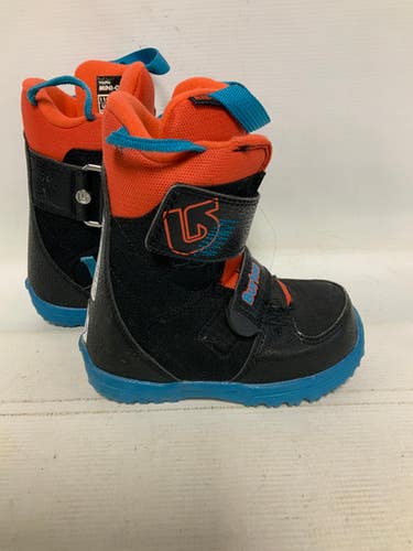 Used Burton MINI-GROM Boys Snowboard Boots Black Youth 11.0 11823-S000038063