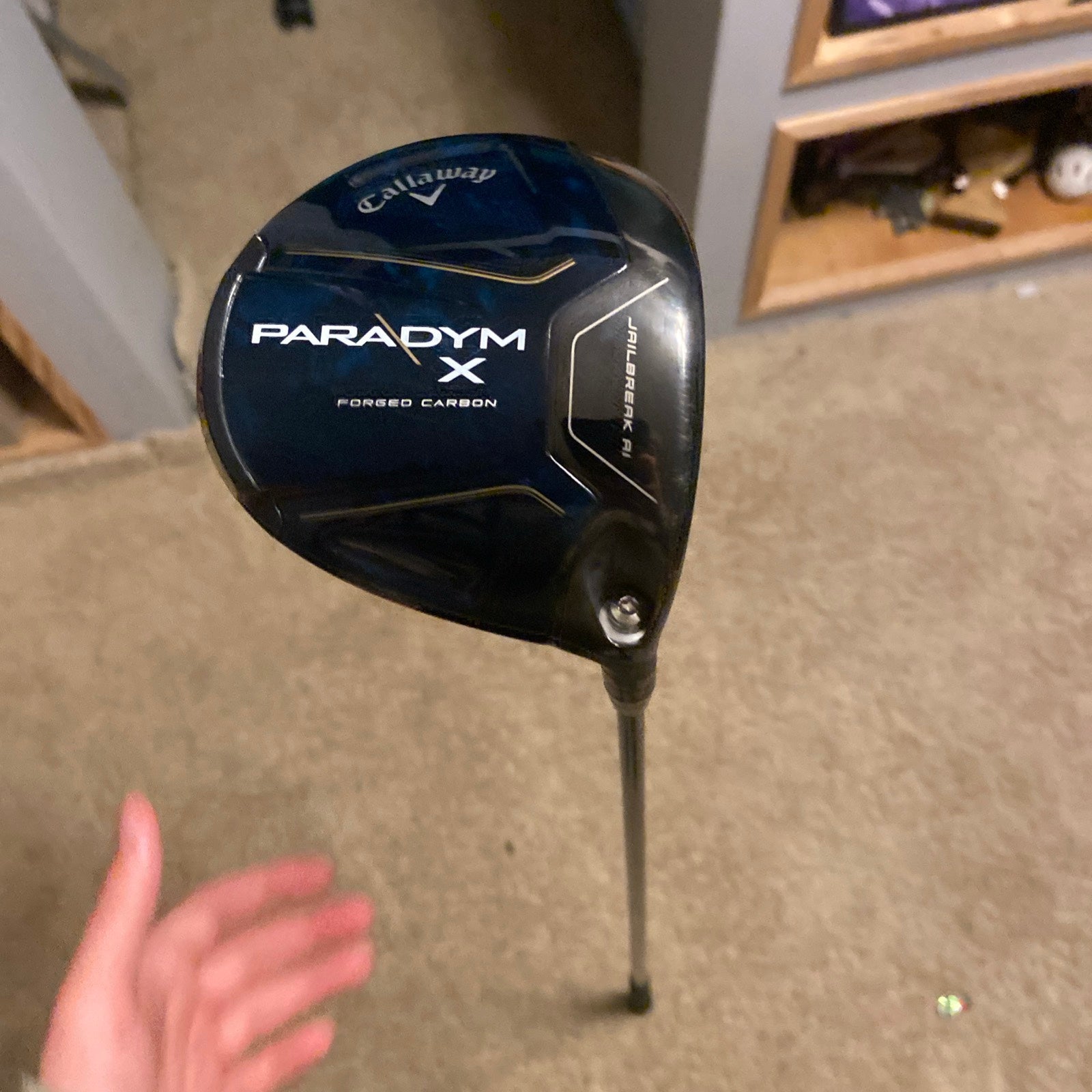 Men's 2023 Callaway Paradym X Right Handed Driver Stiff Flex 9