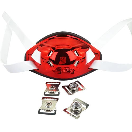 Red Chrome Football Chinstrap