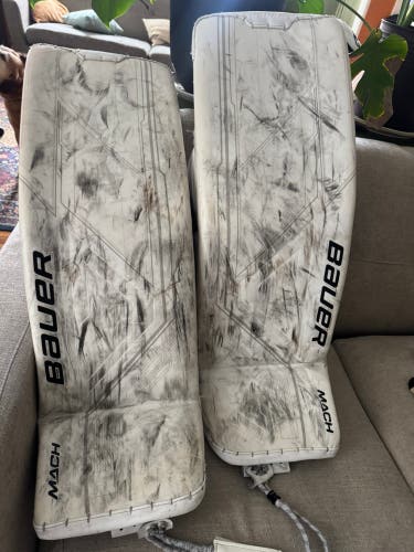 Large 2024 Bauer Mach Goalie Leg Pads (Used)