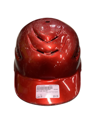 Used BATTING HELMET Batting Helmet No Mask Red SM 11613-S000179739