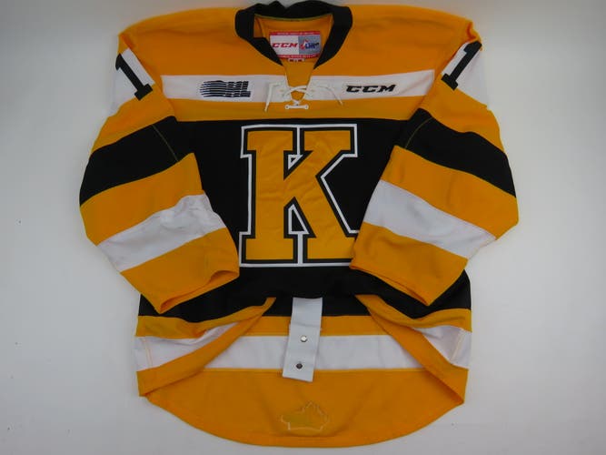 CCM Kingston Frontenacs OHL Pro Stock Game Worn Hockey Jersey #11 ROWE Size 54