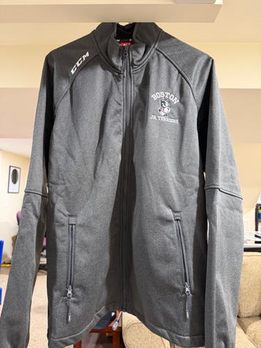 Boston Jr. Terriers Gray Men's Medium CCM Jacket (New)