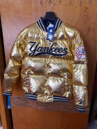 Men's New York Yankees Starter Gold 2023 Subway Series Full-Snap Jacket Size M