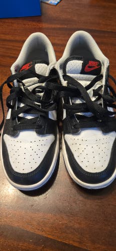 Black Unisex 5Y (Big Kids / Youth) Youth Nike Dunk Low Shoes (Used)