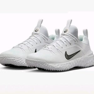new men's/youth 4 women's 5.5 Nike Alpha Huarache 9 Elite TF/turf Lacrosse Cleats shoes FN0310-101