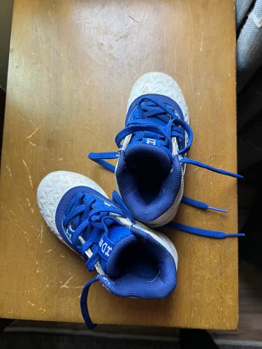 Blue Kid's 8K (Toddler) Under Armour Leadoff Mid RM JR. High Top (Used)