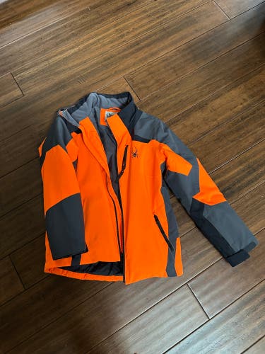 Orange Unisex Youth Medium/Large Spyder Jacket (Used)