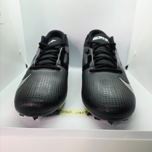 Nike Alpha Menace 4 Pro Black Metallic Silver Football Cleats Mens 16 FD7037-002 Nike Alpha Menace 4 Pro Football Cleats main image 2