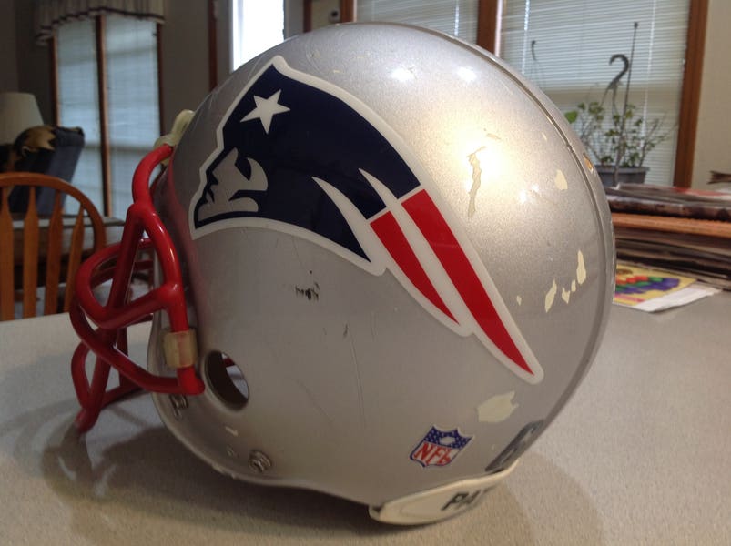 Vintage 1990s Era New England Patriots #67 Game Used Football Helmet Vintage 1990s Era New England Patriots #67 Game Used Football Helmet