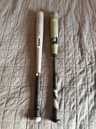 Baum Platinum Stock Wood Composite Bat + 2025 The Goods DeMarini