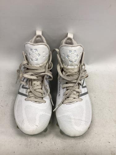 Used New Balance FREEZE WT4 LAX Cleats Mens White Senior 10 11851-S000045172