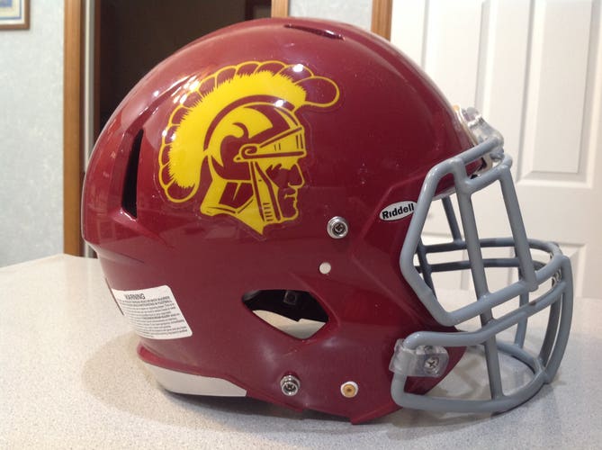 USC Trojans NCAA Riddell Rare XL Extra Large Full Size AUTHENTIC Football Helmet